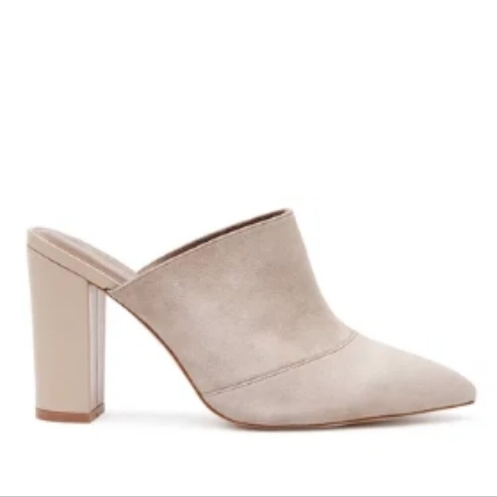 REISS Amalia Mules – Clay Grey Suede – Size 41 – NWT